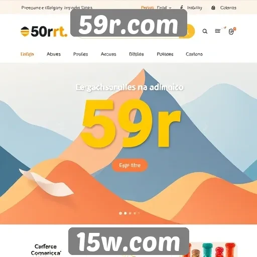 Facilidade de navegação no site 59r.com
